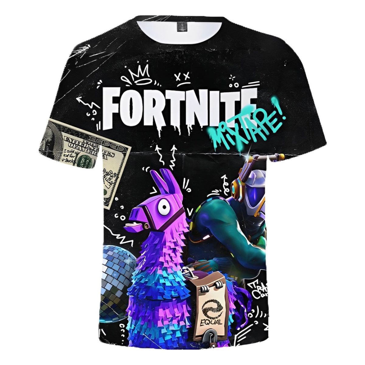 fortnite_llama_mixtape_t-shirt