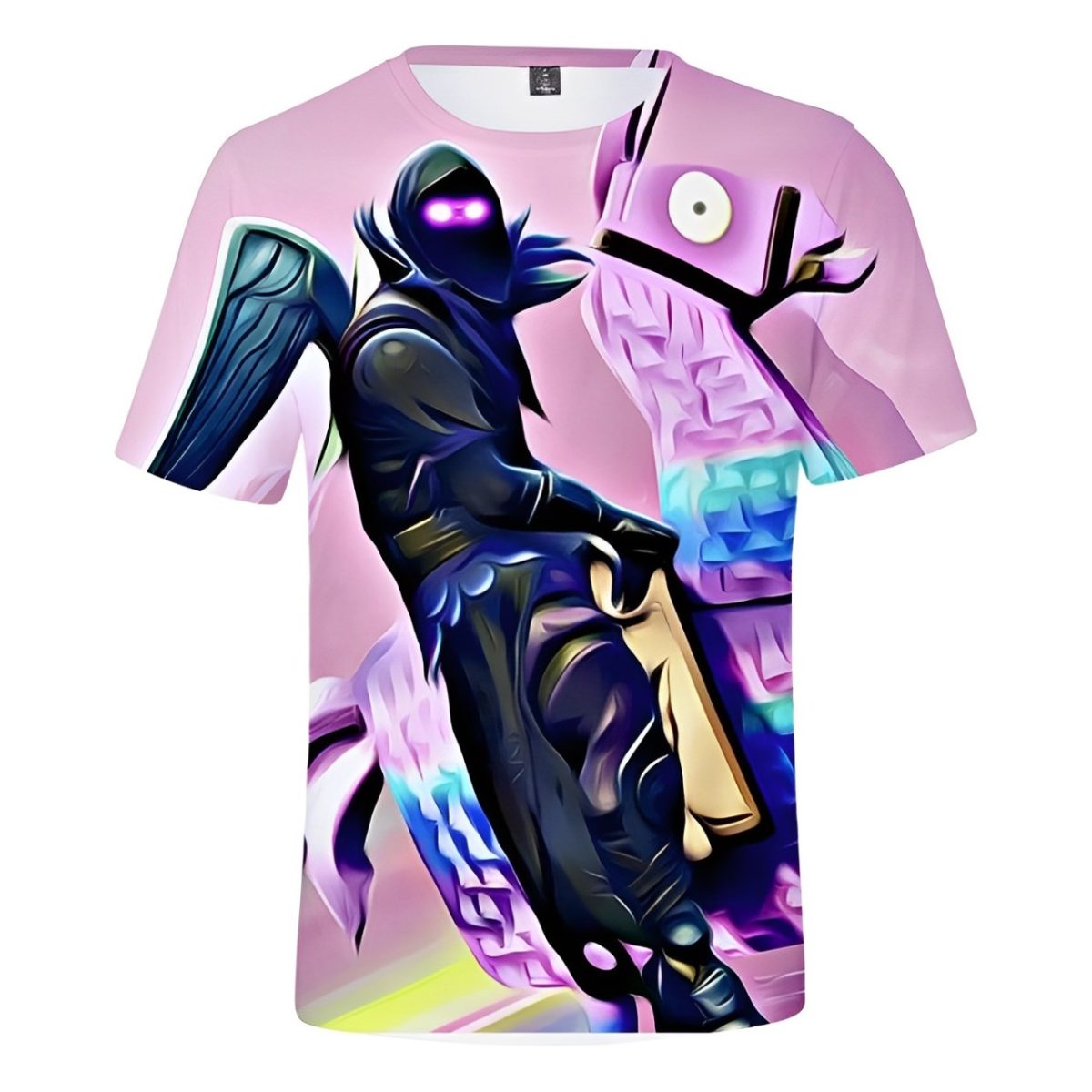 fortnite_raven_riding_llama_t-shirt